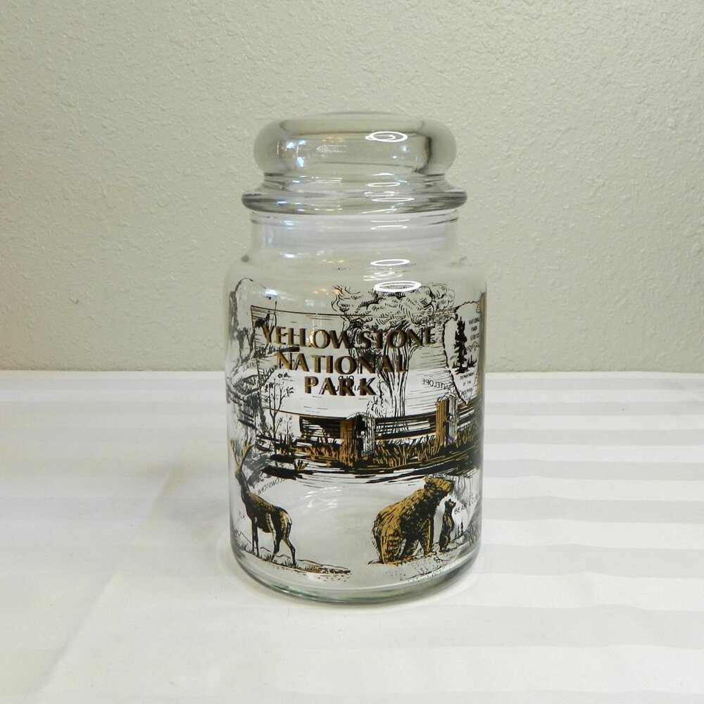 Yellowstone National Park Candy Apothecary Jar 7"H
